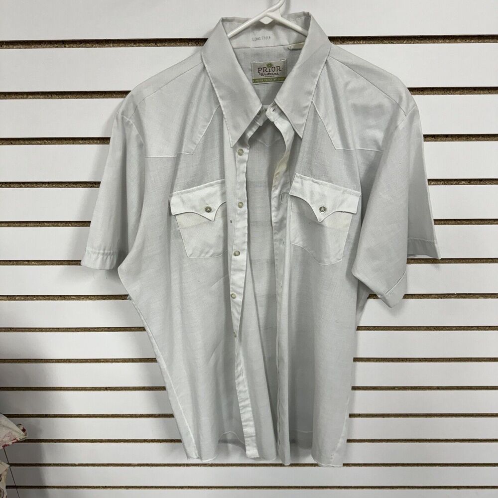 Mens Vintage Prior Westerns Denver Pearl Snap Rockabilly Shirt Sz XL? Cowboy
